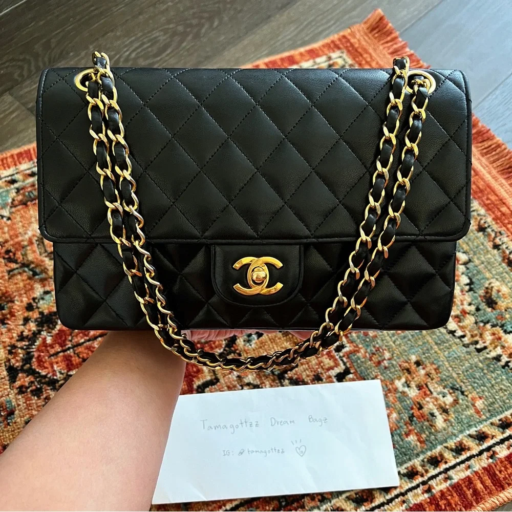 SOLD**Chanel Vintage Classic Medium Double Flap Bag - Picture 1 of 11